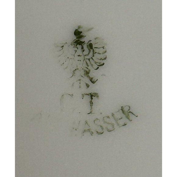 Vintage 1909-1934 C.T. Altwasser 9 1/4” Gorgeous Red & Green Grapes & Apples EUC - Picture 12 of 12